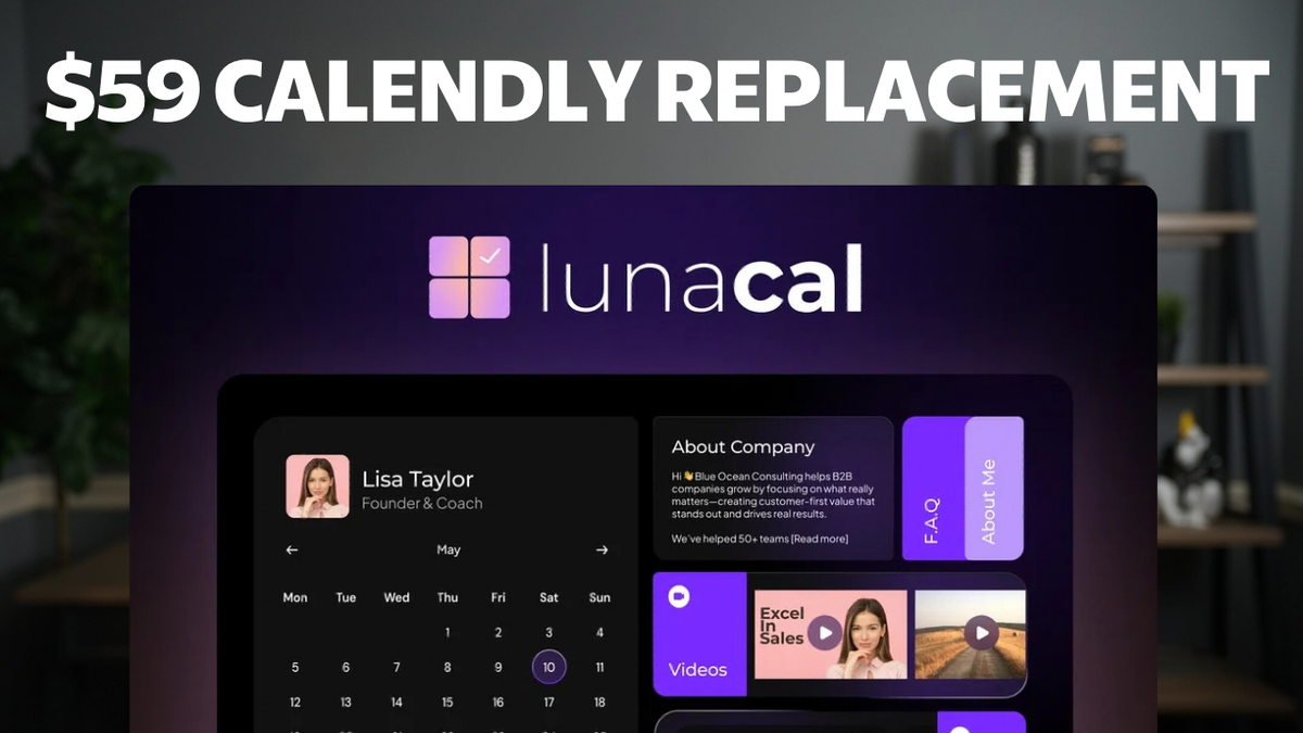 Lunacal Review: AI Booking Pages That Market Your Business