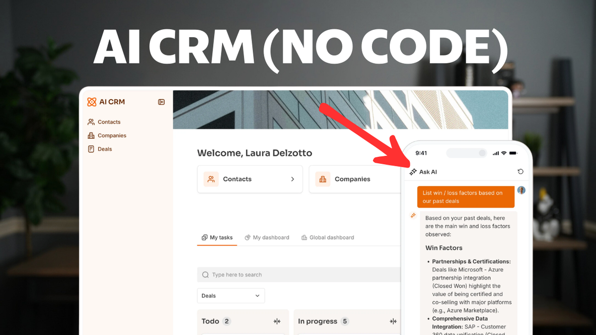 How to Build a Custom CRM with AI and No Code (Softr Tutorial)