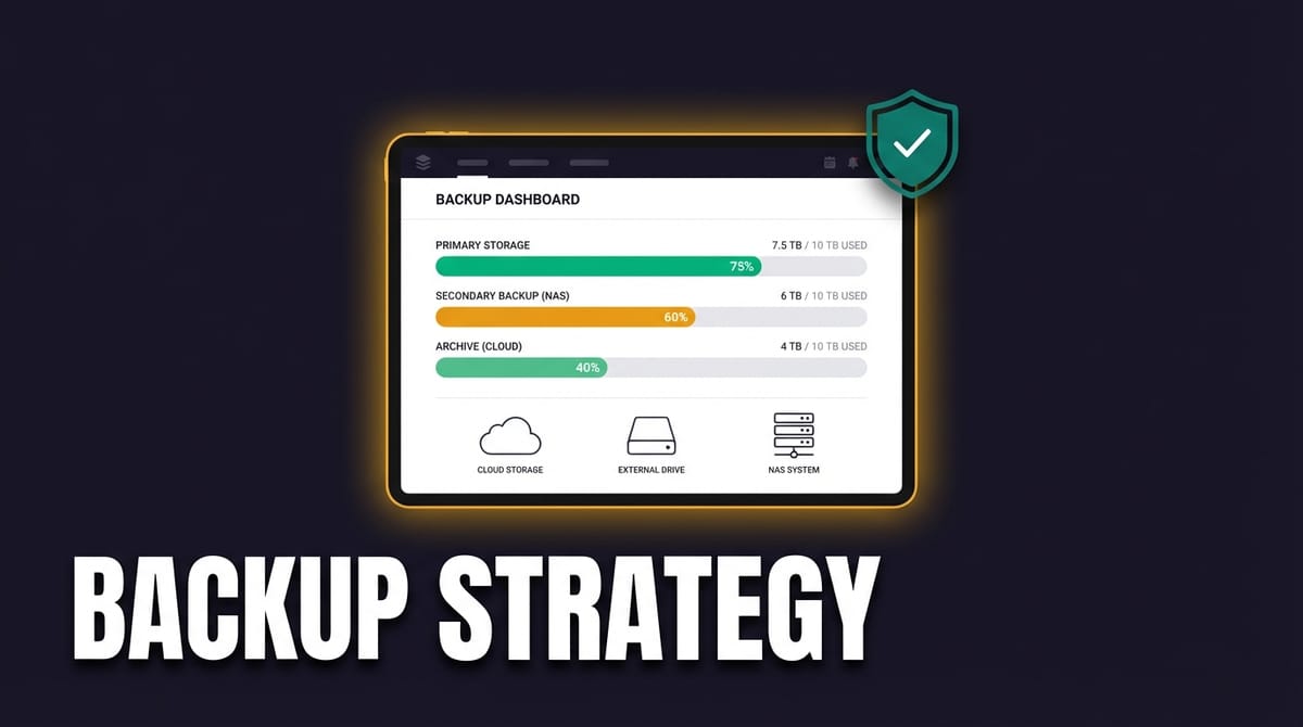 My 3-2-1 Backup Strategy for Video Production