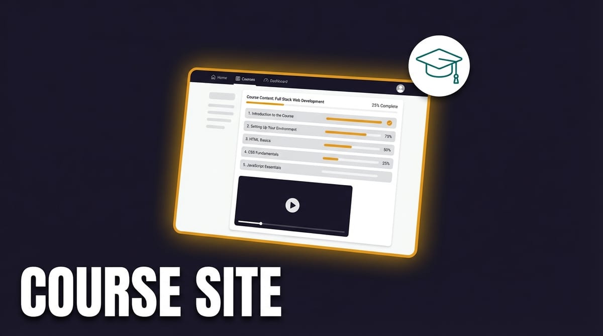 My Course Website Stack