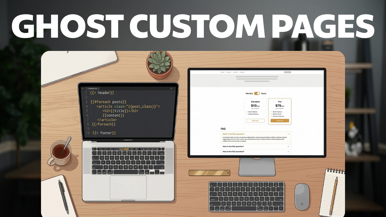 How I Built Custom Pages in Ghost (and How You Can Too)