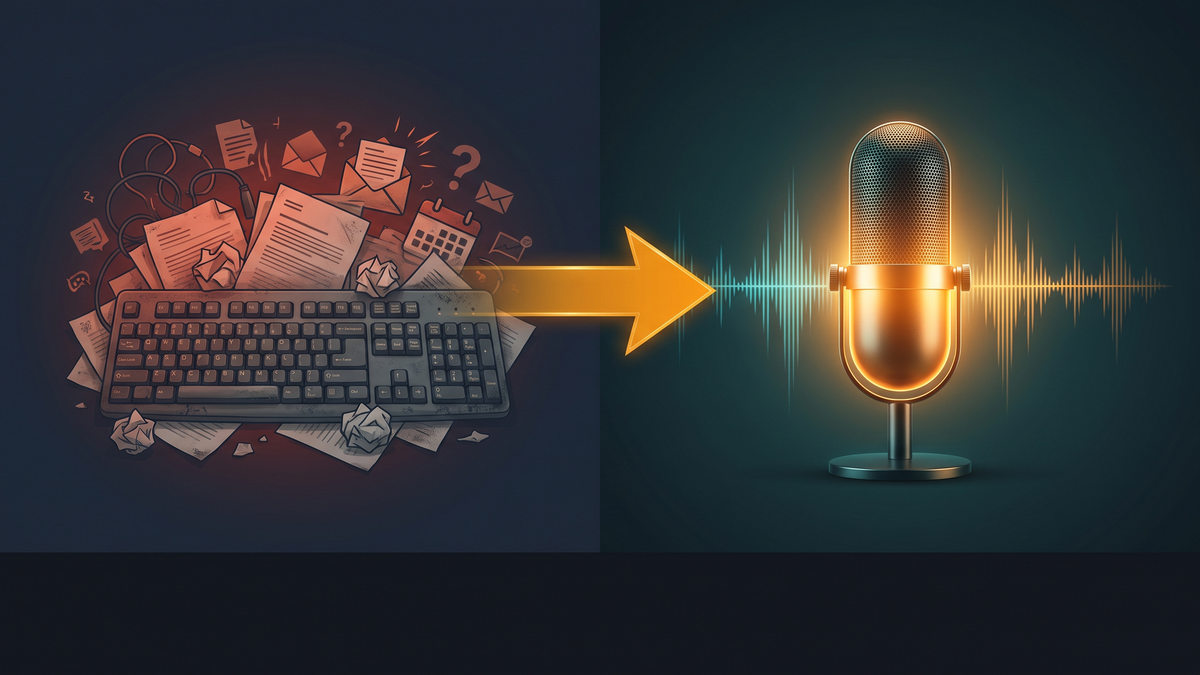 Stop typing and dictate — keyboard to microphone
